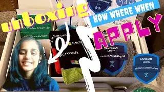 Unboxing Microsoft Student Ambassador Kit | Beta MLSA ✨|How to apply ( MLSA )