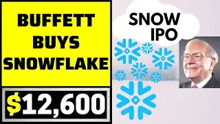 Warren Buffett BUYS Snowflake IPO! | SNOW Stock Analysis