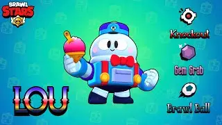 Brawl Stars | Knockout(Brawl-O-Ween), Gem Grab and Brawl Ball | Lou - Game Play 🔥🔥🔥