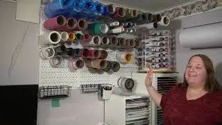 Craft Room Tour and Organizational Ideas! ---- Vinyl Storage Solutions!