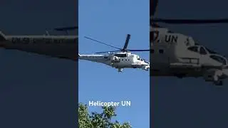 UN вертолёт в Санкт-Петербурге ￼