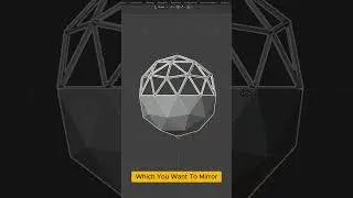 Mirror Objects in Blender #tutorial  #tips  #blender  #3d  #b3d  #learning #blender3d #shorts
