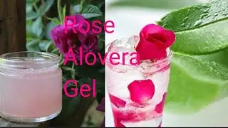 Rose&Aloe vera gel/Natural gel / Clear , glowing Skin #Rosegel