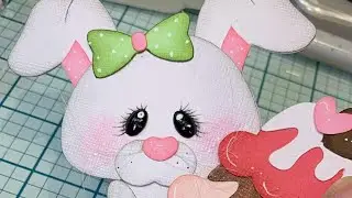 SVG Paper Piecing Process on Ice Cream Bunnies / Marjorie Ann Designs