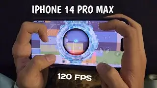 IPHONE 14 PRO MAX IN 2024 | 120 FPS BEST 4-FINGERS CLAW HANDCAM | PUBG MOBILE