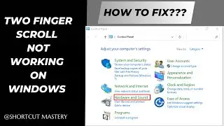 How To Fix Two Finger Scroll Not Working on Windows