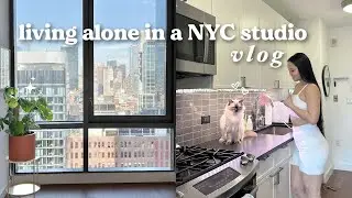 *productive* days in my life living alone in NYC: in my cooking era, cafe date, & trying new things!
