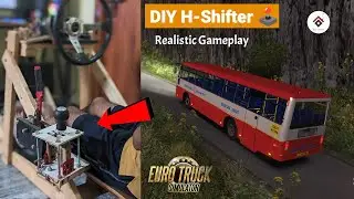 DIY 6 Speed H-Shifter For FFB Steering wheel | Euro truck simulator Gameplay 🔥, Gear shifter for PC