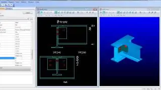 EC3 Connections - Beam to Girder Web Connection with Angle Cleat