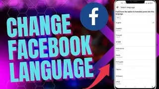 How To Change Language On Facebook App