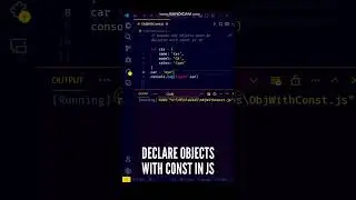 😍😍 Objects must be declared with const in JavaScript ES6 