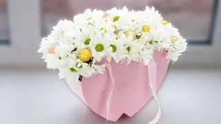 Bouquet of Chrysanthemums with sweets. DIY gifts and crafts