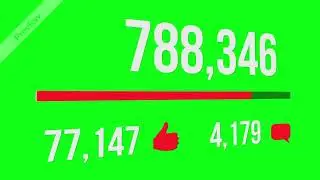Increasing Likes Comments and Views  Green Screen (no copyright issue)