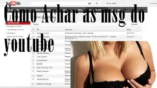 Como achar as Mensagens recebidas do Youtube