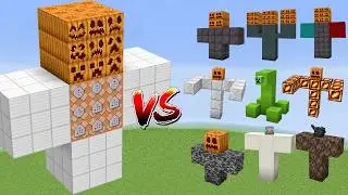 ALPHA MUTANT IRON GOLEM vs All Minecraft Bosses - Minecraft Mob Battle