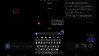 Mensagens EDITÁVEIS no DM do Instagram!
