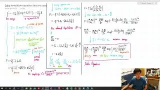 Saha Equation Derivation