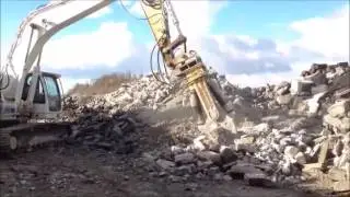 Daha önce görmediğiniz kırıcı parçalayıcı kesici delici iş makineleri
