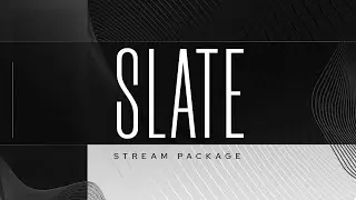 Slate Stream Pack, Black-and-White Overlays for Creators