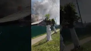 Пожар в Рузаевке рядом с храмом и Северном рынком 18.06.18!