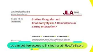 Statins Ticagrelor and Rhabdomyolysis: A Coincidence or a Drug Interaction?