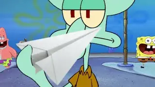 How to Make a Paper Airplane, by Squidward
