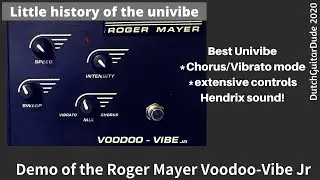 Demo of the Roger Mayer voodoo-vibe jr, and a little history of the Univibe