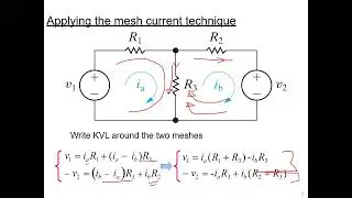 Circuit Analysis - Mesh Analysis Technique