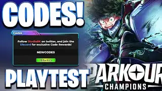 *NEW* ALL WORKING PLAYTEST UPDATE CODES FOR PARKOUR CHAMPIONS! ROBLOX PARKOUR CHAMPIONS CODES