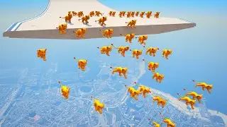 Simba Water Ragdolls GTA 5 Funny Moments Jumps , Fails , Parkour , Wins , Crash , Stunts 4K