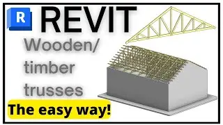 Revit timber roofs | Wooden timber trusses in revit | The easy way!