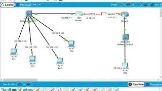 Cisco Packet Tracer Basic Networking Configure serial port, Switch and Computers