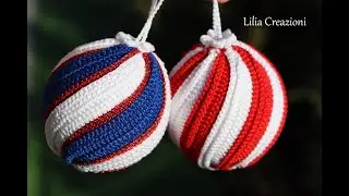 Crochet Christmas ball tutorial. Christmas decorations.