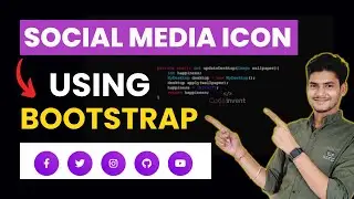 Building Stylish Social Media Icons with Bootstrap | Bootstrap Icons Tutorial 