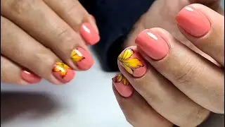 ❤ ДИЗАЙН на КОРОТКИЕ ногти ❤ ОСЕННИЙ маникюр ❤ УКРЕПЛЕНИЕ базой COSMOPROFI ❤ТОП ДИЗАЙН 2020 ❤