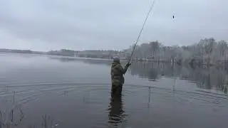 4 ЧАСТЬ.В ПОИСКАХ РЫБЫ.. ПЕРВЫЙ СНЕГ!