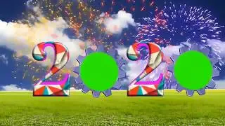 Happy New year 2020 green screen effects/new year 2020 green screen video