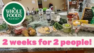 WHOLE FOODS HAUL | Bi-weekly shopping trip for small family 🍎 🍞 🧀