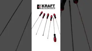 Kraft Werkzeuge Screwdriver set - extra long 8 pieces #Kraft Werkzeuge