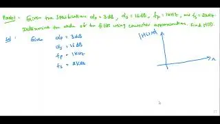 Chebyshev Filter Design