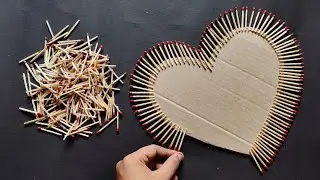 Unique Wall Hanging Craft | Best out of Waste Cardboard and Matchsticks | Home Decoration Ideas