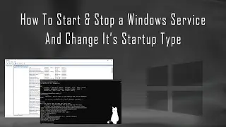 How To Start And Stop A Windows Service Manually & Change It's Startup Type