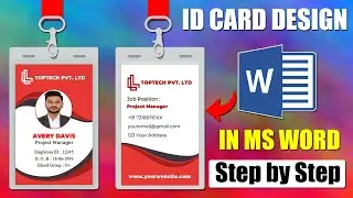 Id card design in ms word | How to make id card in ms word