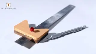 Amazing Woodworking Tool!!2 in 1! Ruler Marking Gauge