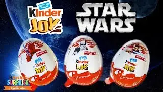 ЗВЕЗДНЫЕ ВОЙНЫ в Киндер Джой! Новая серия 2018 от Киндер Сюрприз. Unboxing Kinder Joy eggs Star Wars
