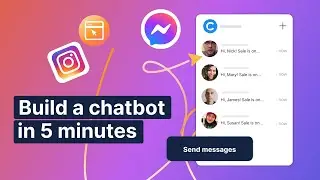 How to create a bot: Chatbot online builder for website / Facebook / Instagram automation