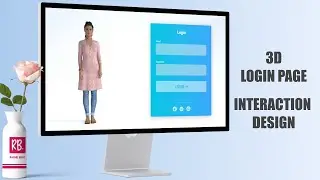 3D Login Page | UI Design