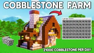EFFORTLESS AUTOMATIC Cobblestone Farm GENERATOR Minecraft Java 1.21