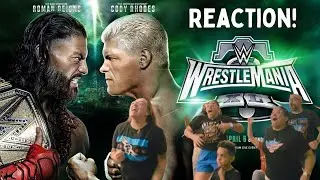 My family & I REACT to Cody Rhodes finishing the story at WrestleMania 40!