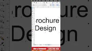 Simple Brochure Design Coreldraw | CorelDraw Tutorial | Coreldraw Short